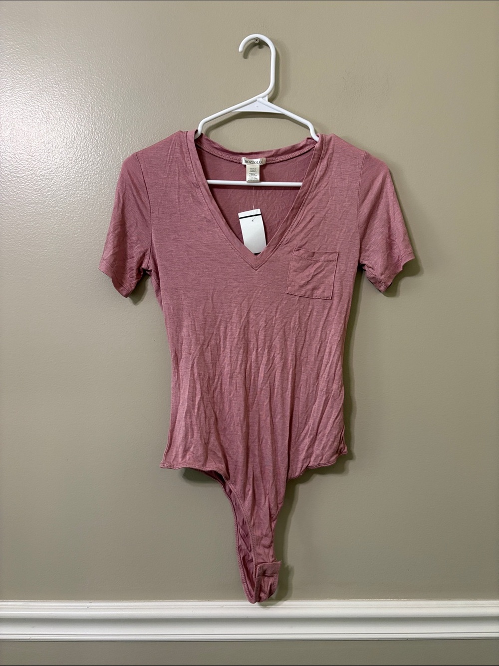 Bozzolo Pink Short Sleeve Bodysuit